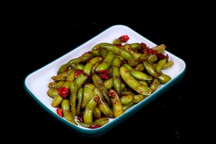 香辣美味腌毛豆