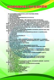 绿色背景文字信息展示页