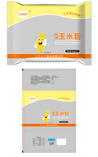 卡通玉米包包装设计