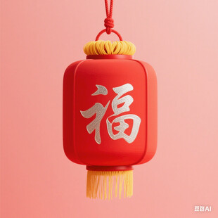 红色福字灯笼喜庆装饰