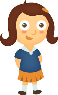 可爱卡通小女孩形象