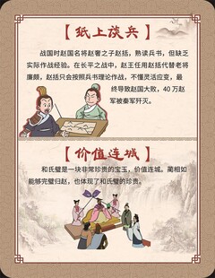 纸上谈兵   成语故事  典故