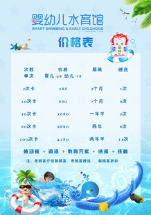 游泳价目表