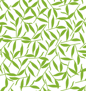 经典绿茶花纹