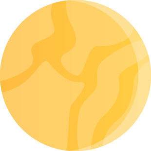 黄色纹理圆形图标