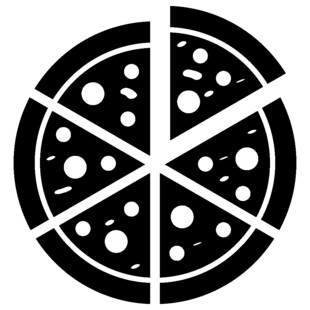 简约风格披萨图标设计