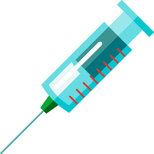 医用注射器插画图片