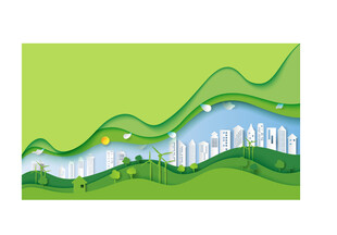 绿色生态城市景观图