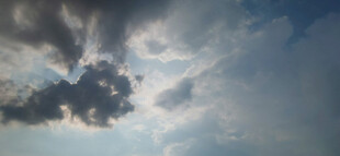 天空中厚重云层景观