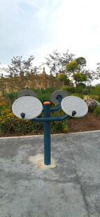 户外双圆盘健身器材