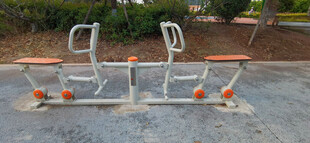 户外双人健身划船器