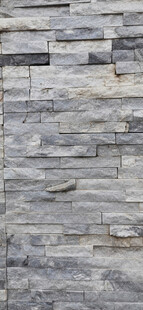 灰色石砌墙面纹理