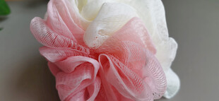 粉色渐变沐浴花球