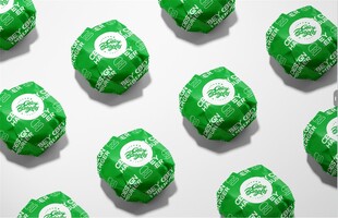 汉堡样机整齐排列