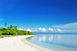 美丽海岛沙滩海景风光