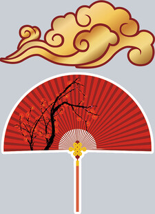 云纹 扇子