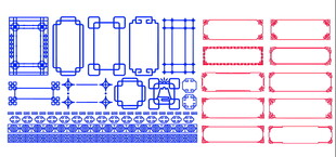 古典 花纹 边框 欧式
