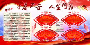 青春誓言人生志向展板