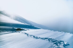 冰雪世界的梦幻自然景观