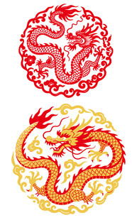 吉祥龙纹图案