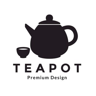 简约茶壶标志设计