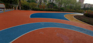 彩色塑胶地面运动场地