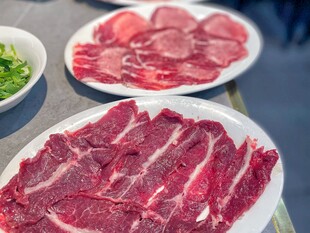 新鲜牛肉切片