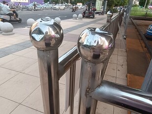 不锈钢栏杆细节特写