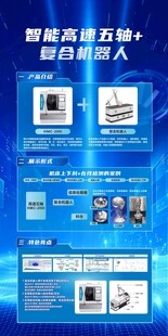 蓝色科技展架