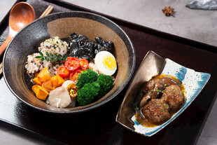 香菇狮子头饭