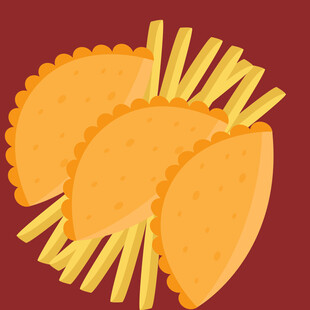 美味薯片与薯条组合