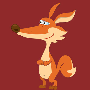 可爱卡通狐狸形象展示