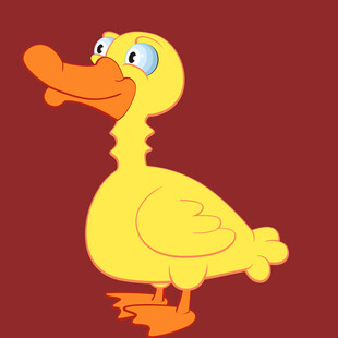 可爱小黄鸭卡通形象
