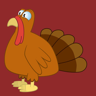 卡通火鸡形象