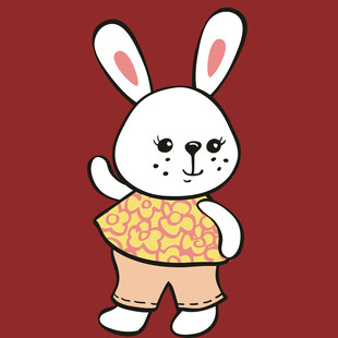 可爱小兔卡通形象