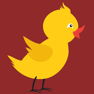 黄色小鸡卡通形象