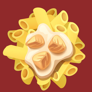 美味意大利面与精致点心