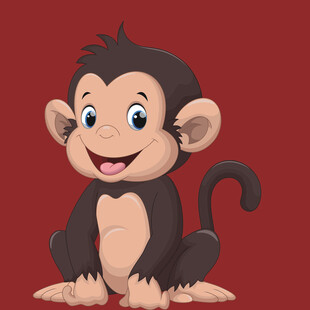 可爱小猴子