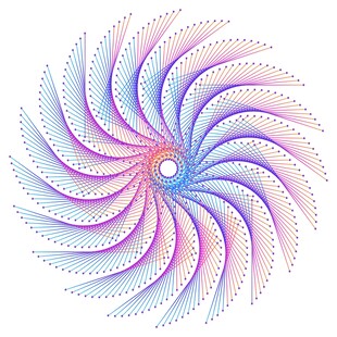 梦幻螺旋分形图案