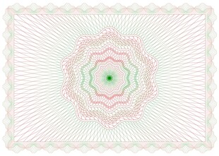 几何渐变对称花纹图案