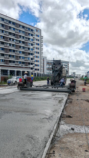 城市道路施工现场