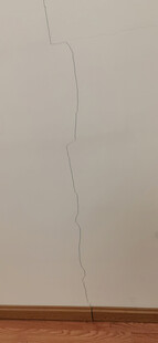 墙面裂缝特写