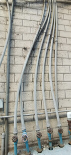 工业管道设施特写