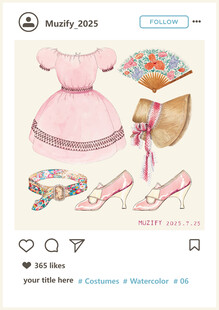 水彩 服饰元素图案