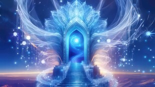 梦幻冰雪之门奇幻景象