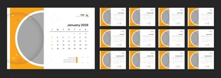 2026台历模板 
