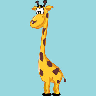 可爱长颈鹿卡通形象