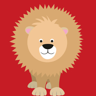 可爱卡通小狮子