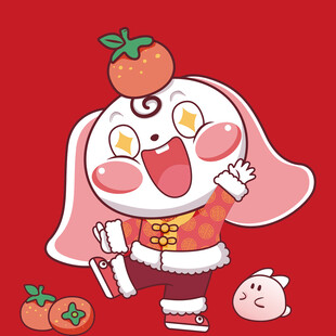 萌兔贺岁