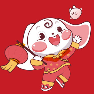 喜庆萌兔贺岁